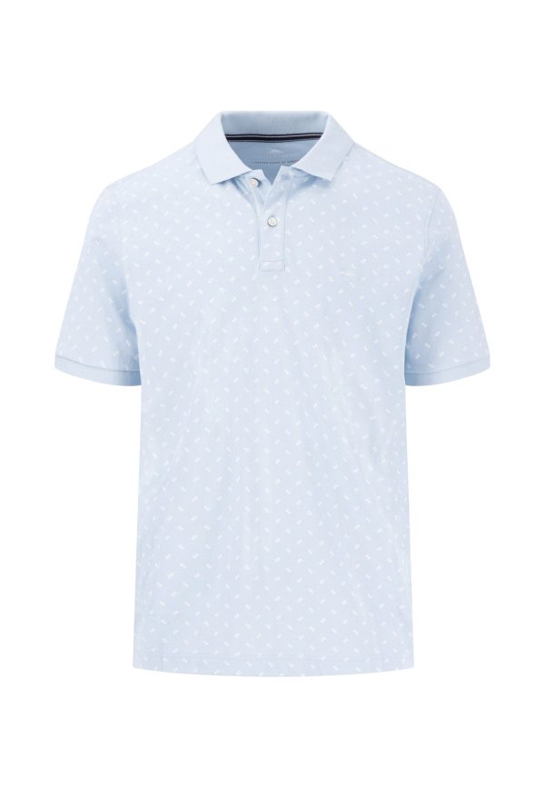Poloshirt aus Baumwolle mit minimalistischem Print Angebot