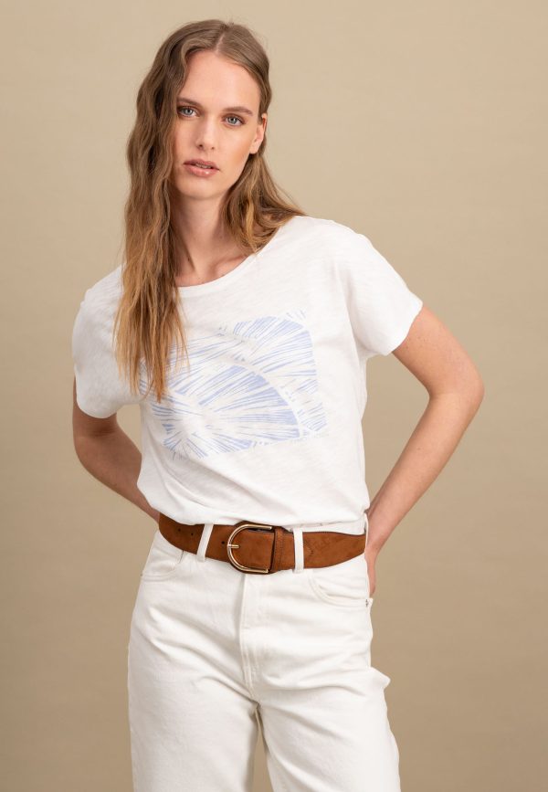 T-Shirt aus Baumwolle mit botanischem Print Online – Bild 5