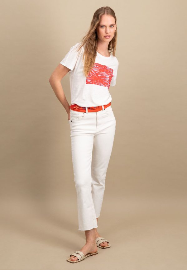 T-Shirt aus Baumwolle mit botanischem Print Online – Bild 4