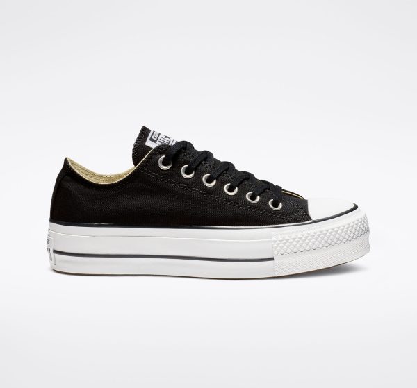 CONVERSE CHUCK PLATEAU OX BLACK WHITE LIFT 560250 Zu verkaufen