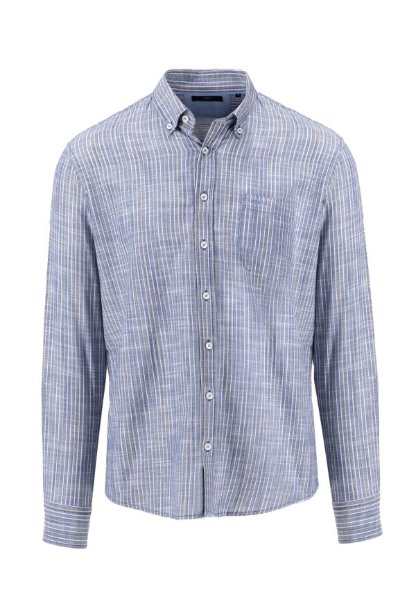 Gemustertes Hemd mit Button-Down-Kragen Online – Bild 5