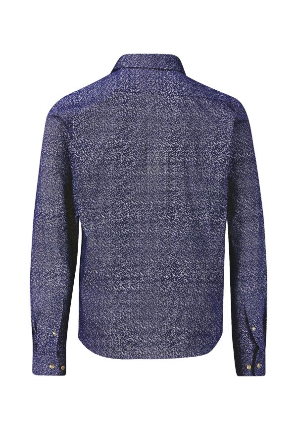 Hemd mit Kentkragen und Alloverprint Im Angebot – Bild 2
