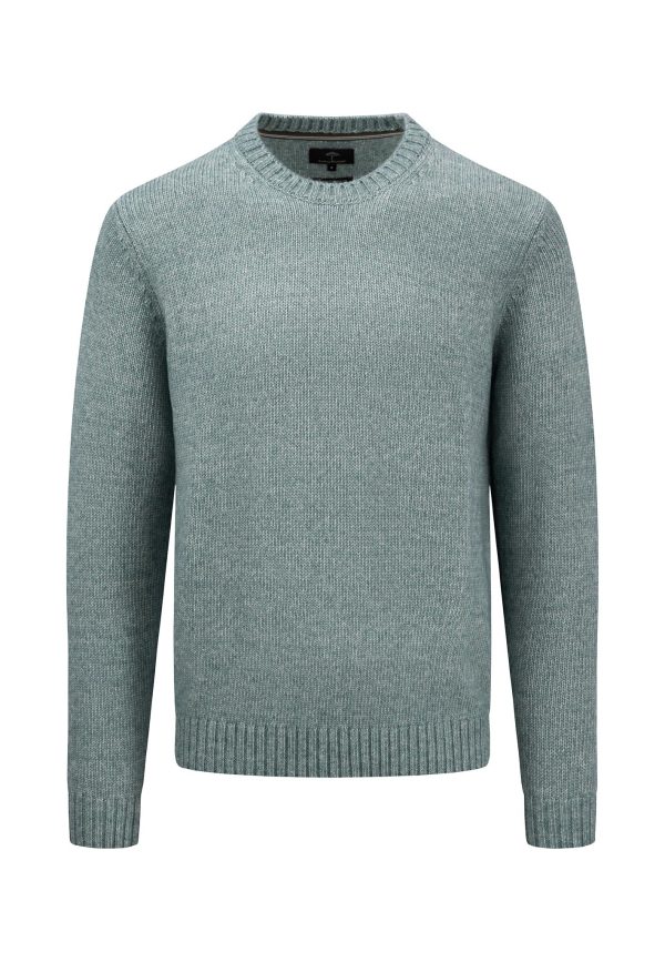Warmer Strickpullover mit O-Neck Rabatt – Bild 3