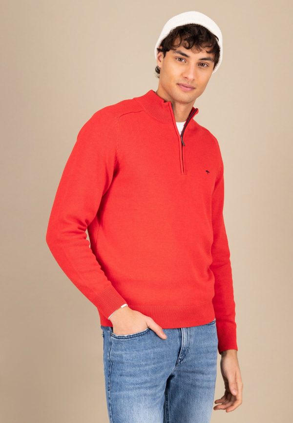 Pullover aus Baumwolle mit Troyer-Kragen Angebot – Bild 5