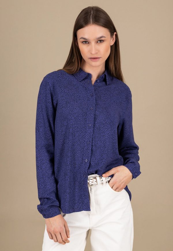 Bluse aus Viskose mit Punkten Online