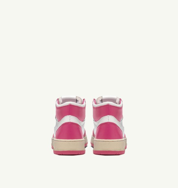 Autry Action Shoes Sneaker Medalist Mid Women white fuchsia AUMWWB14 Rabatt – Bild 5