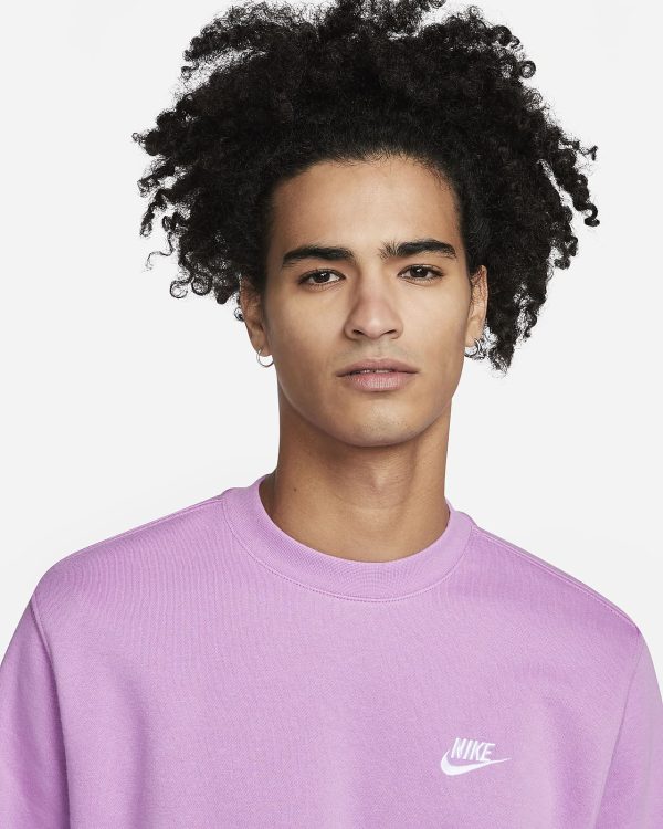 Nike Sportswear Club Sweatshirt Violet Shock BV2662-591 Mode – Bild 3