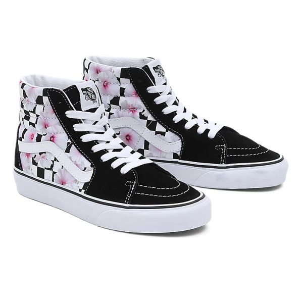 VANS SK8-HI Hibiscus Black Checkerboard VN0007NSBLK Online