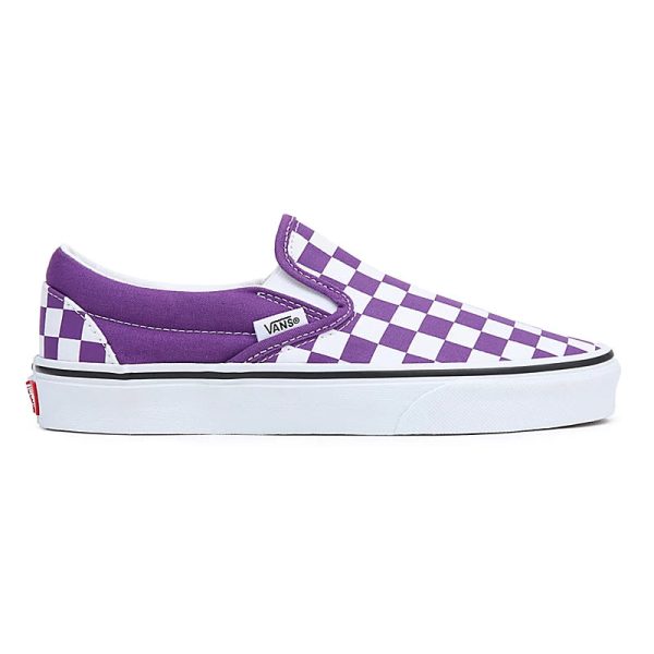 Vans Classic Slip On Checkerboard purple white VN0A5JMHBEK Online-Verkauf – Bild 3