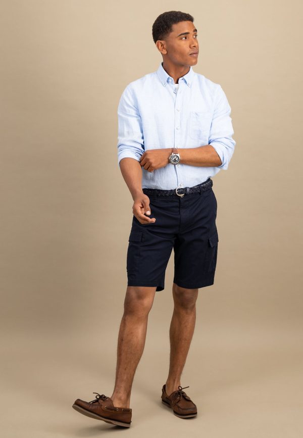Bermuda Shorts aus Baumwollmix im Cargo-Optik Online – Bild 3