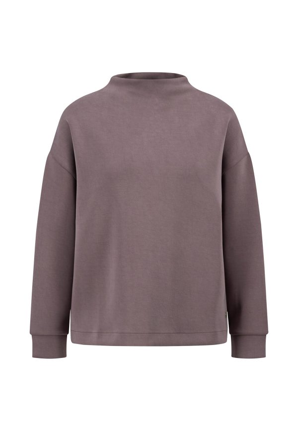 Pullover aus Viskose mit Stehkragen Mode