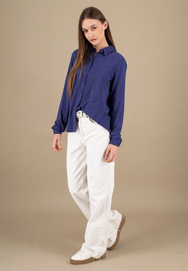 Bluse aus Viskose mit Punkten Online – Bild 4