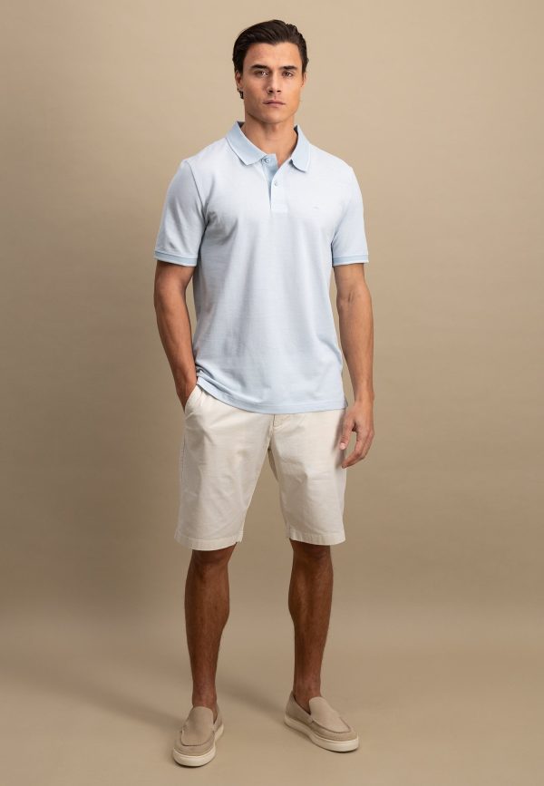 Piquè-Poloshirt in Two-Tone-Optik Mode – Bild 2