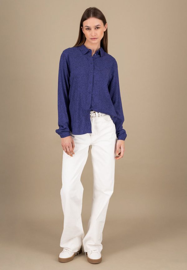 Bluse aus Viskose mit Punkten Online – Bild 2