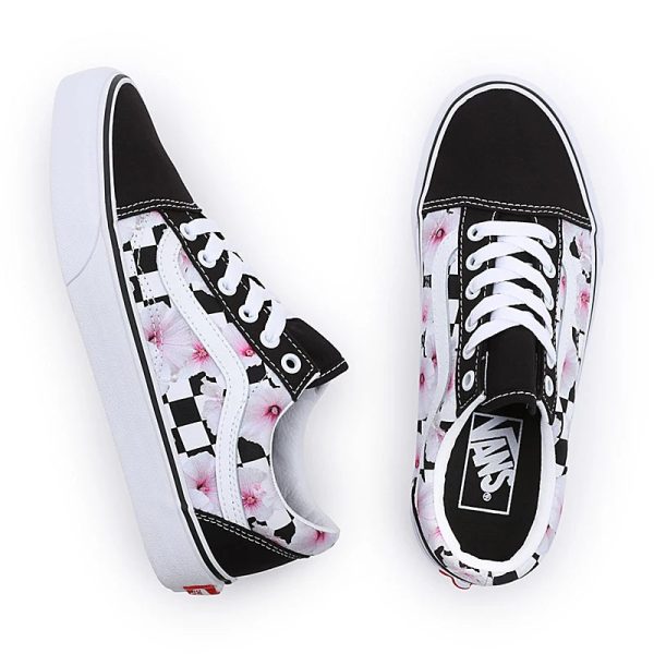 VANS Old Skool Hibiscus Black Checkerboard VN0007NTBM8 Online-Schn?ppchen – Bild 2