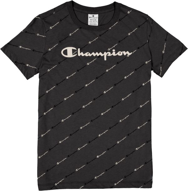 Champion - Legacy Allover-Print W T-Shirt 113224 black Mode