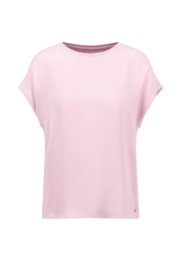 Shirt aus Viskose-Mix mit angeschnittenen Ärmeln Online-Verkauf