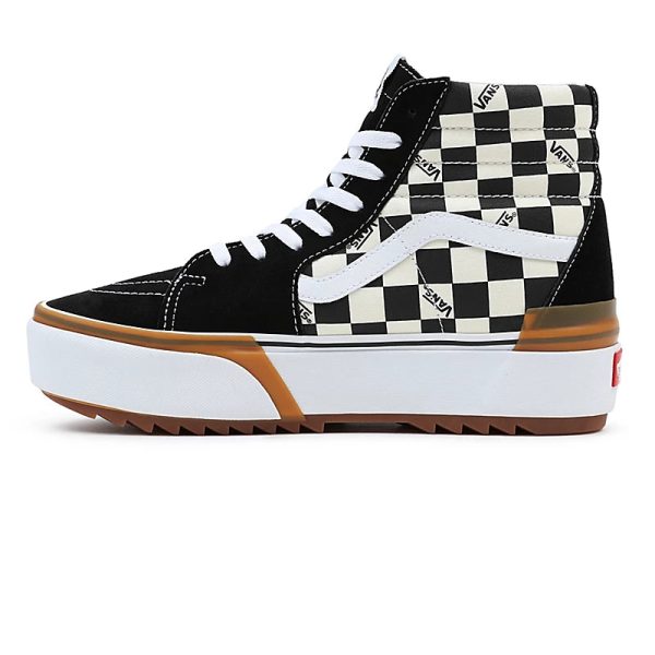 VANS SK8-HI Stacked black white Checkerboard VN0A4BTWVLV Schn?ppchen – Bild 4