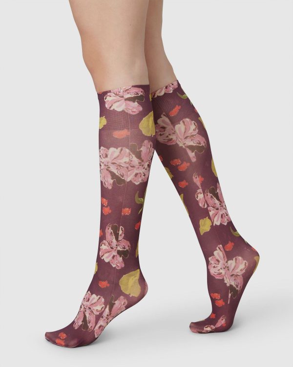 Helen Bullock Floral Knee-Highs Rabatt