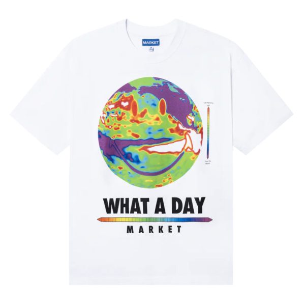 Market SMILEY® What A Day Tee White Verkauf