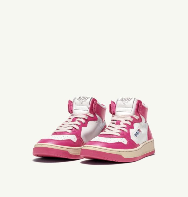 Autry Action Shoes Sneaker Medalist Mid Women white fuchsia AUMWWB14 Rabatt – Bild 2