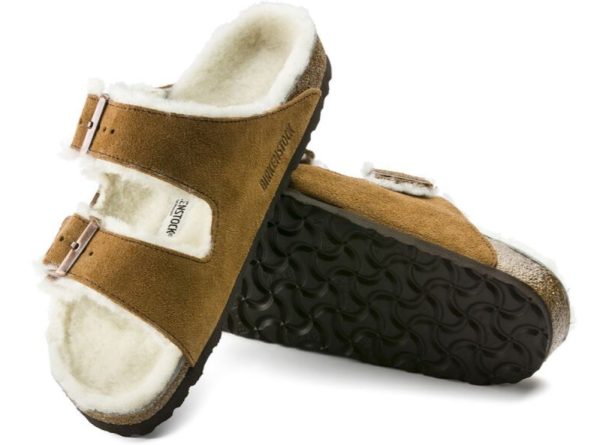 Birkenstock Arizona Suede Leather Shearling Mink 1001128 Online-Schn?ppchen – Bild 2
