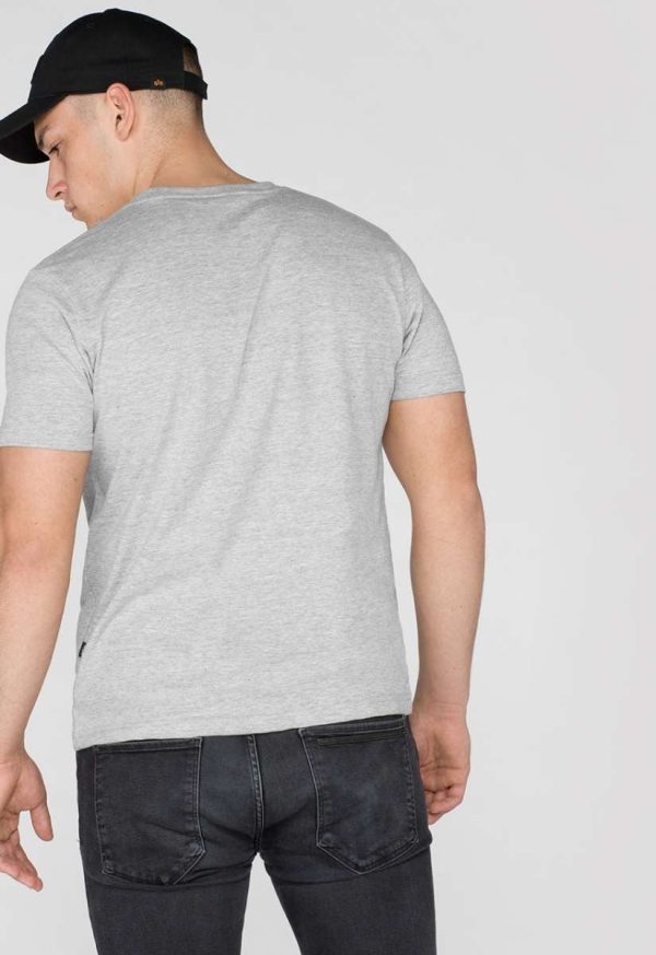 Alpha Industries Basic T-Shirt grau 100501-17 Online-Verkauf – Bild 2