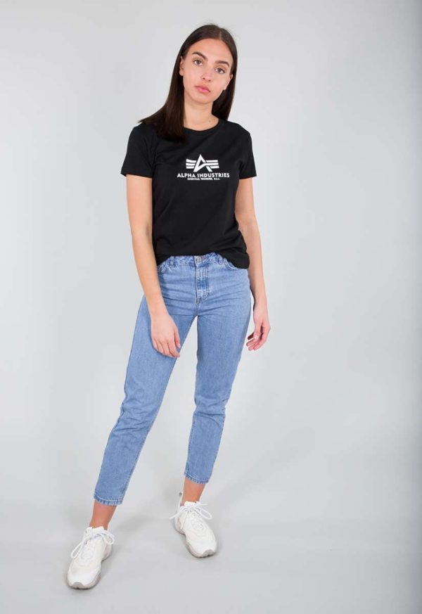 Alpha Industries New Basic T-Shirt WMN schwarz 196051-03 Zu verkaufen – Bild 3