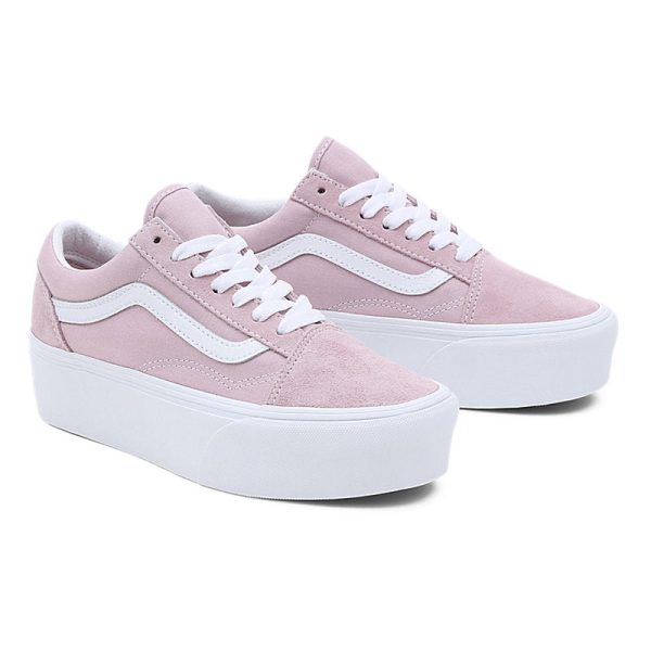 VANS Old Skool Stackform Lilac White VN0A7Q5MBLT Zu verkaufen