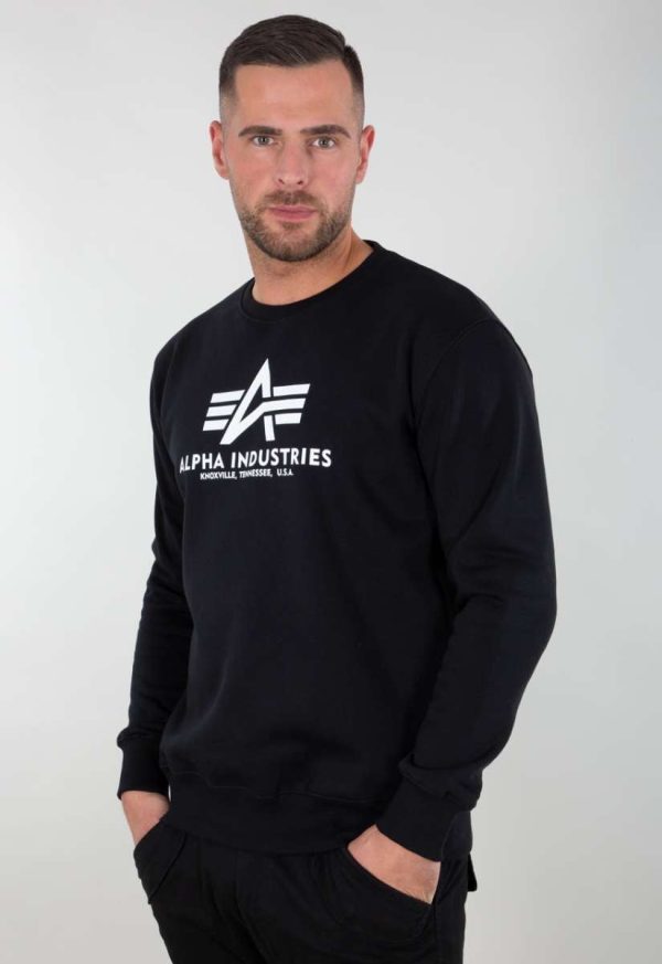 Alpha Industries Basic Sweater black 178302-003 Rabatt