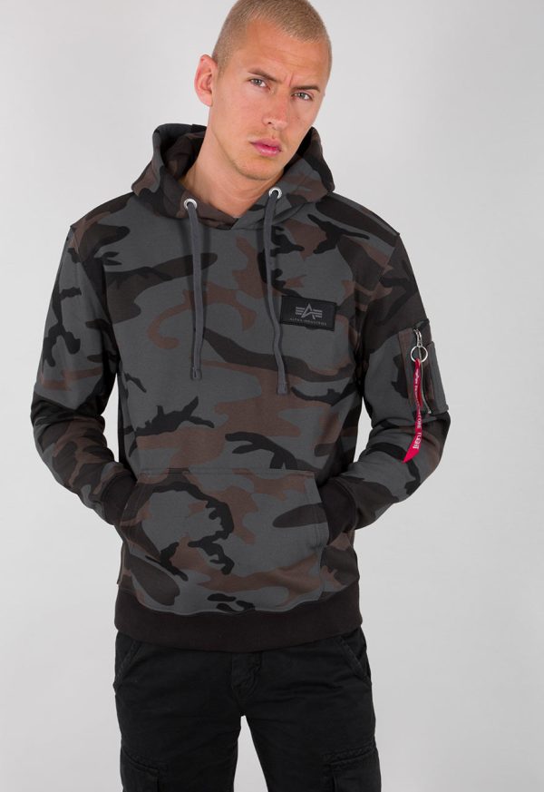 Alpha Industries Backprint Hoodie Black Camo 178318-125 Online-Schn?ppchen – Bild 2