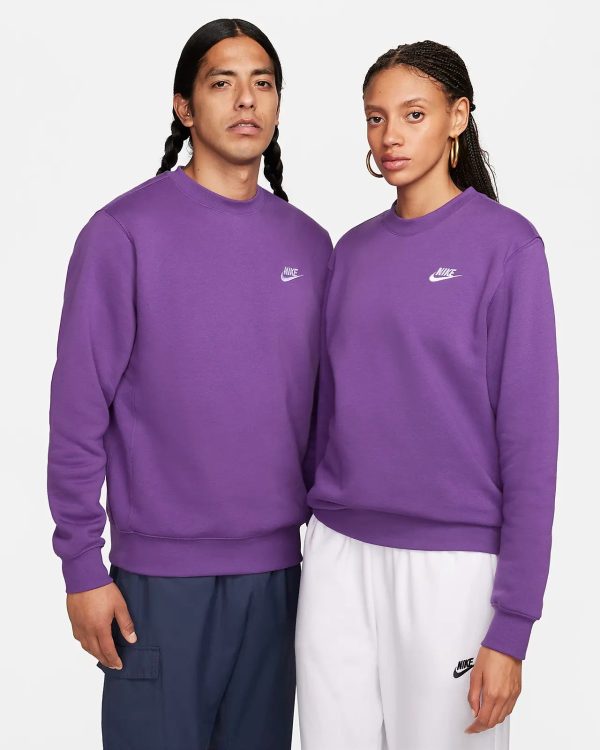 Nike Sportswear Club Sweatshirt Fleece Purple Cosmos BV2662-599 Rabatt
